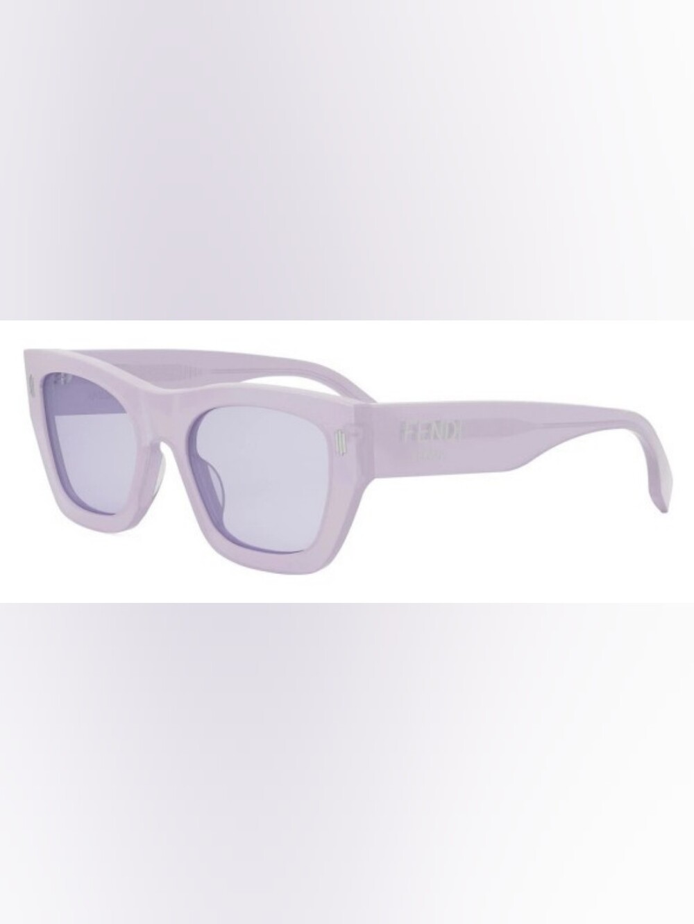 NEW AUTHENTIC Fendi FE40100I 81Y Shiny Lilac/Lilac Sunglasses